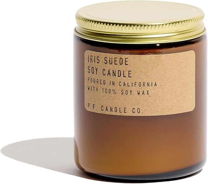 P.F. Candle Co. Seasonal Fall Autumn Scented Soy Wax Candle - (7.2 oz) 40-50 Hour Burn Time, Ambe... | Amazon (US)