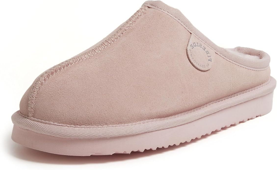Fireside by Dearfoams Women's Greta Genuine Shearling Indoor Outdoor Clog | Amazon (US)