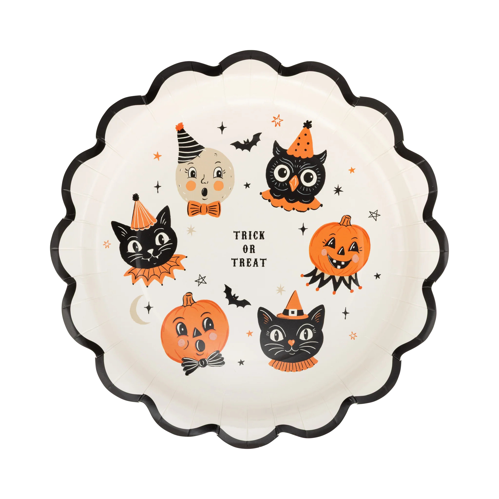 Vintage Halloween Characters Plate | My Mind's Eye