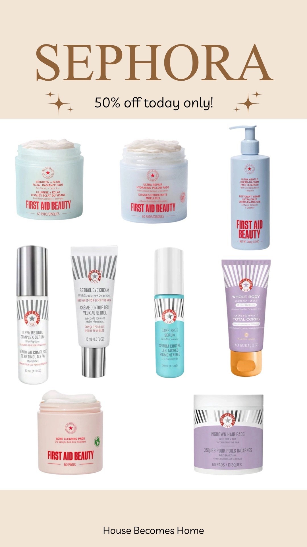 Sephora 50% off today only!!!




#LTKFindsUnder50 #LTKBeauty #LTKSaleAlert