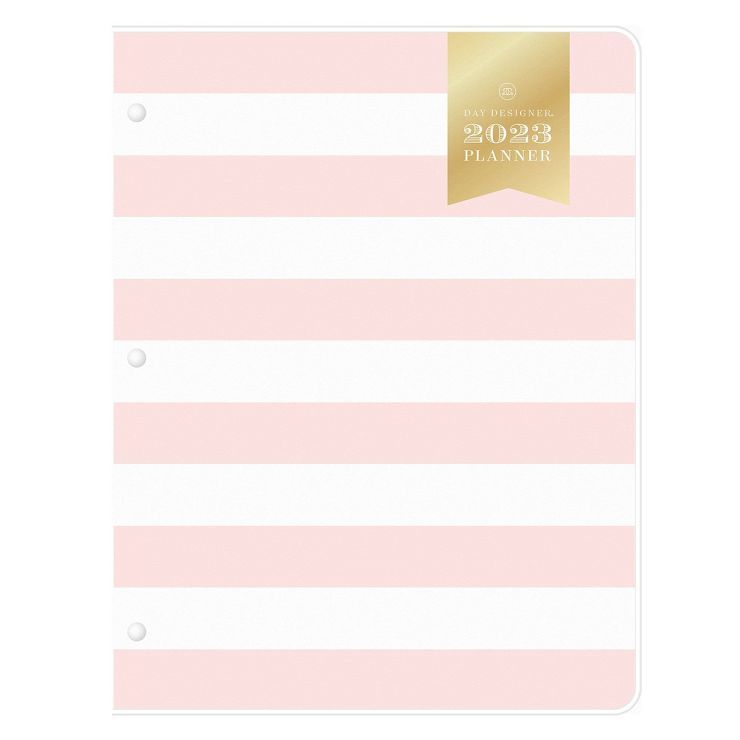 2023 Planner Monthly 8.5"x11" Rugby Stripe Blush - Day Designer | Target