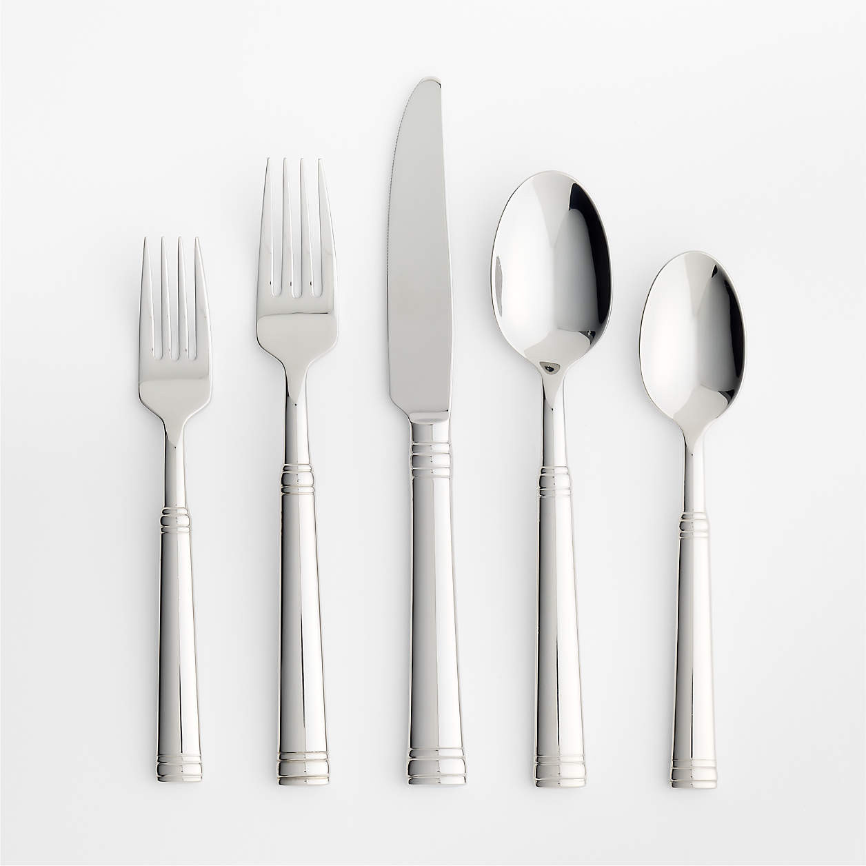 Tuscany Mirror 20-Piece Flatware Set + Reviews | Crate & Barrel | Crate & Barrel