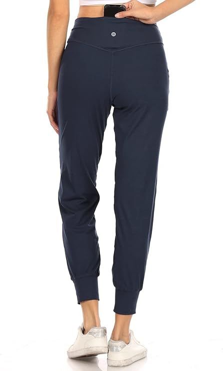 Leggings Depot Women's Printed Solid Activewear Jogger Track Cuff Sweatpants | Amazon (US)