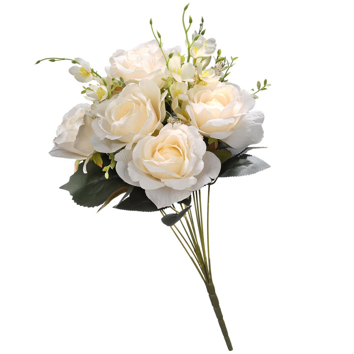 19" Artificial Rose Bundle Off-White - National Tree Company | Target