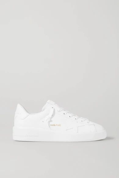 Golden Goose - Pure Star Leather Sneakers - White | NET-A-PORTER (US)