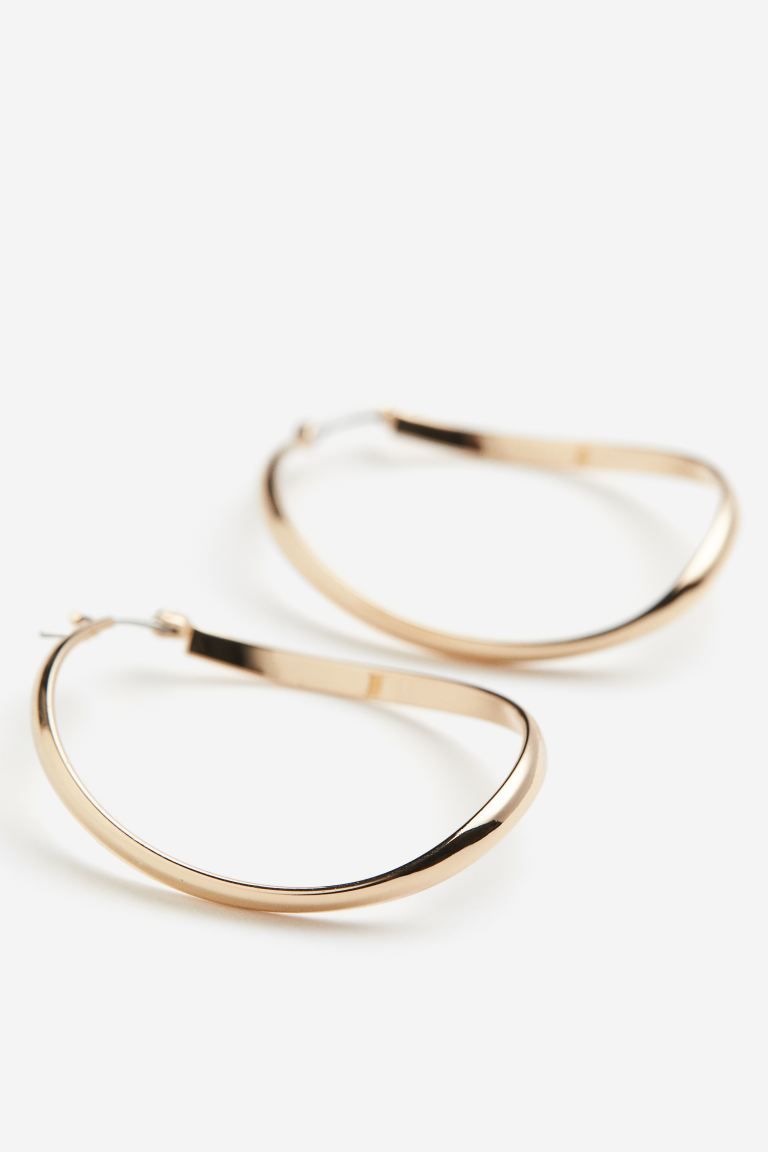 Oval Hoop Earrings | H&M (US + CA)