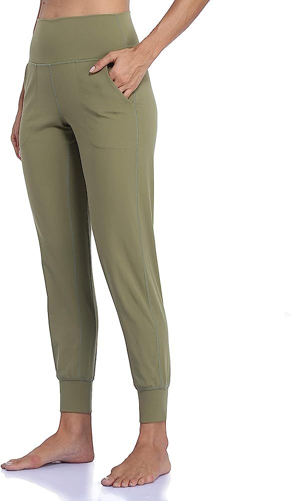 Colorfulkoala Women's High Waisted Joggers with Pockets Full Length Sweatpants & Lounge Pants | Amazon (US)