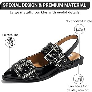 Project Cloud Womens Shoes & Flats for Women Memory Foam Flats Shoes for Women Footwear Non-Slip ... | Amazon (US)