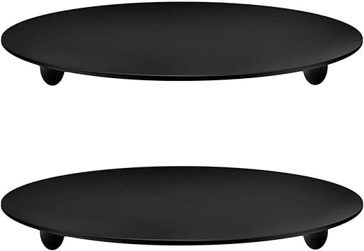 2 Pcs Black 4.3 Inch Iron Candle Holder for Taper Candles, Wedding, Dinning, Party Decoration (11... | Amazon (US)