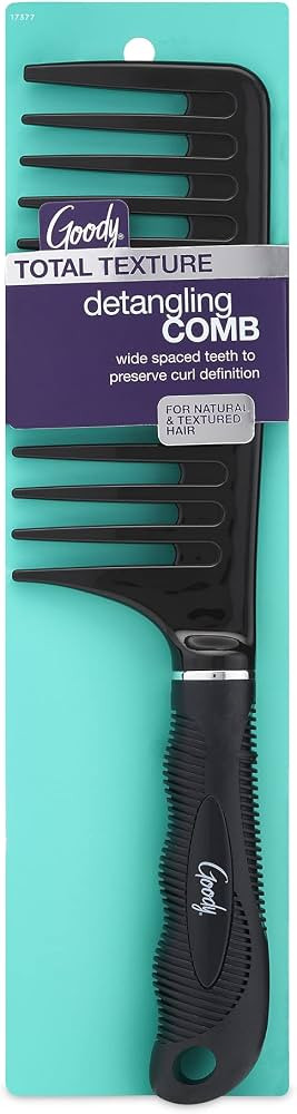GOODY Total Texture Detangling Handle Comb, Wide Spaced Teeth Preserve Curl Definition, Pain-Free... | Amazon (US)