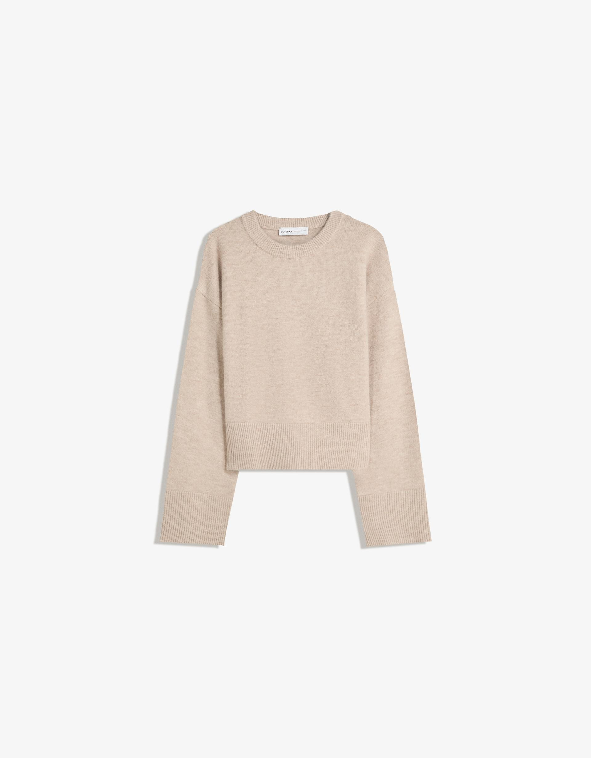 Oversize sweater with ribbed hem - Sweaters and cardigans - Women | Bershka GB