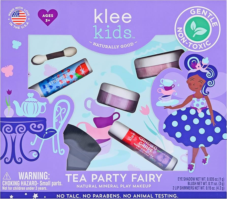 Luna Star Naturals Klee Kids Natural Mineral Makeup 4 Piece Kit (Tea Party Fairy) | Amazon (US)