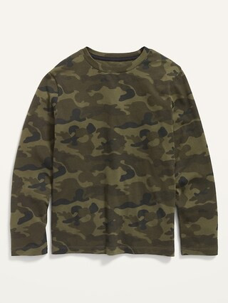 Softest Long-Sleeve Camo T-Shirt For Boys | Old Navy (US)