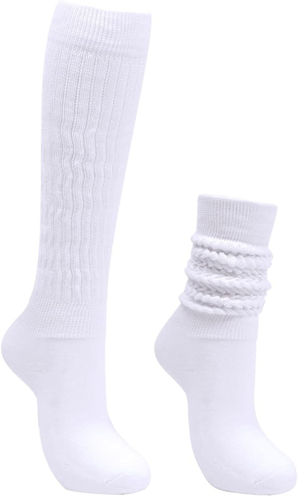 Slouch Scrunch Socks for Women, Scrunch Long High Tube Socks | Amazon (US)