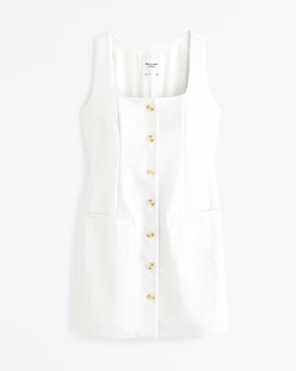 The A&F Mara Squareneck Vest Mini Dress | Abercrombie & Fitch (US)