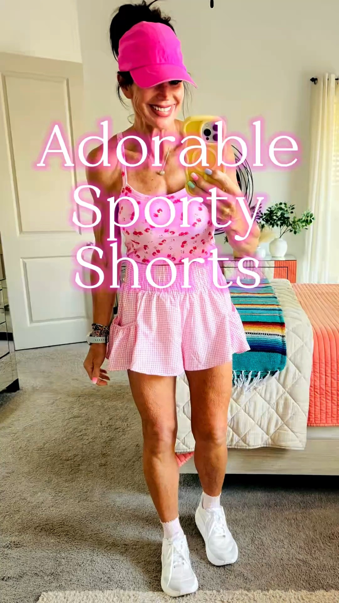 Over 55 cute workout wear!! Flirty sporty shorts and cute tops with trendy floral print!!

#LTKfitnessgoals #LTKActive #LTKOver40