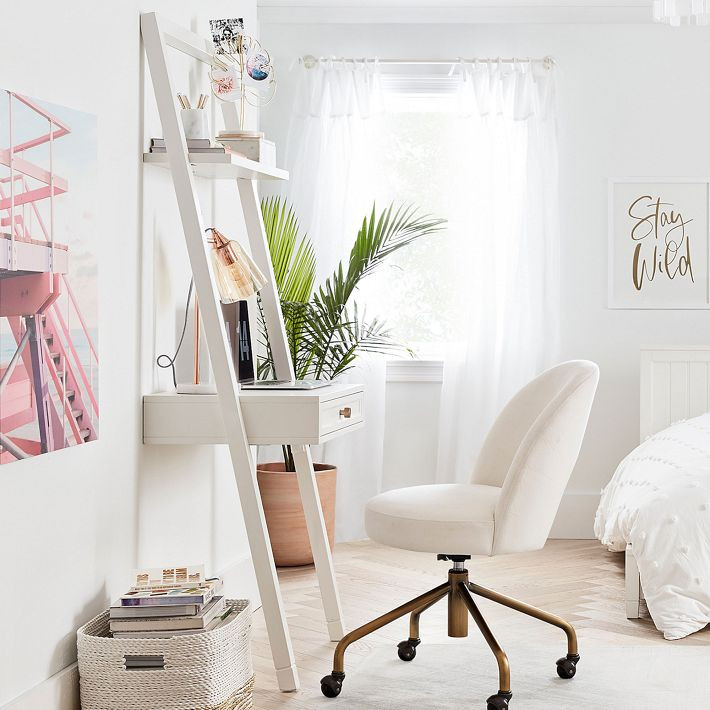 Beadboard Leaning Wall Desk (29.5") | Pottery Barn Teen