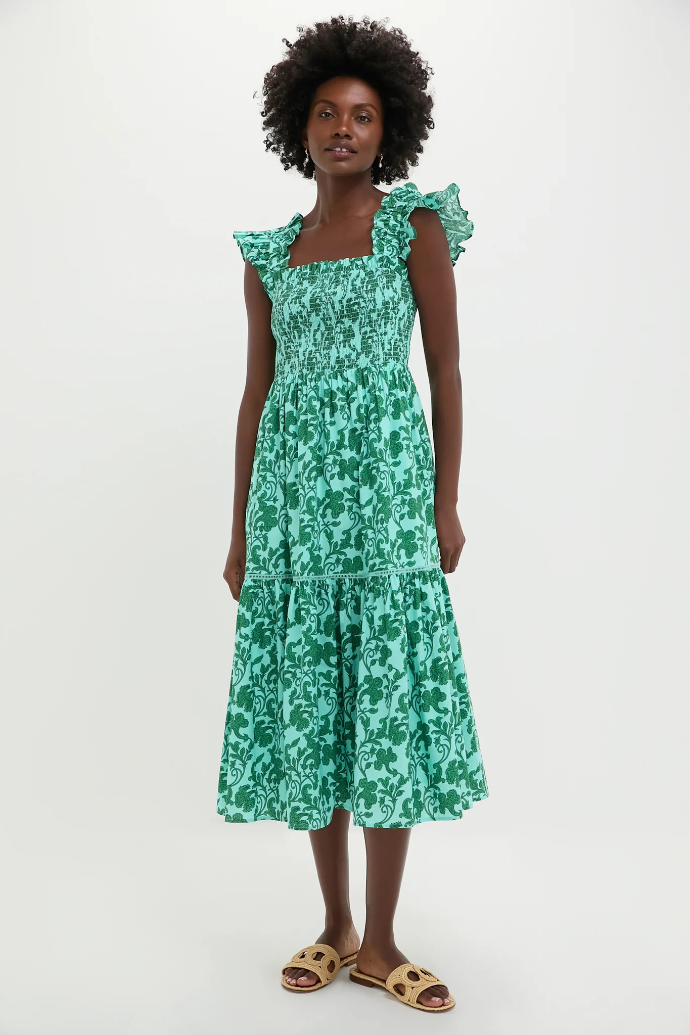 Mint Julep Floral Eleanor Midi Dress | Tuckernuck (US)