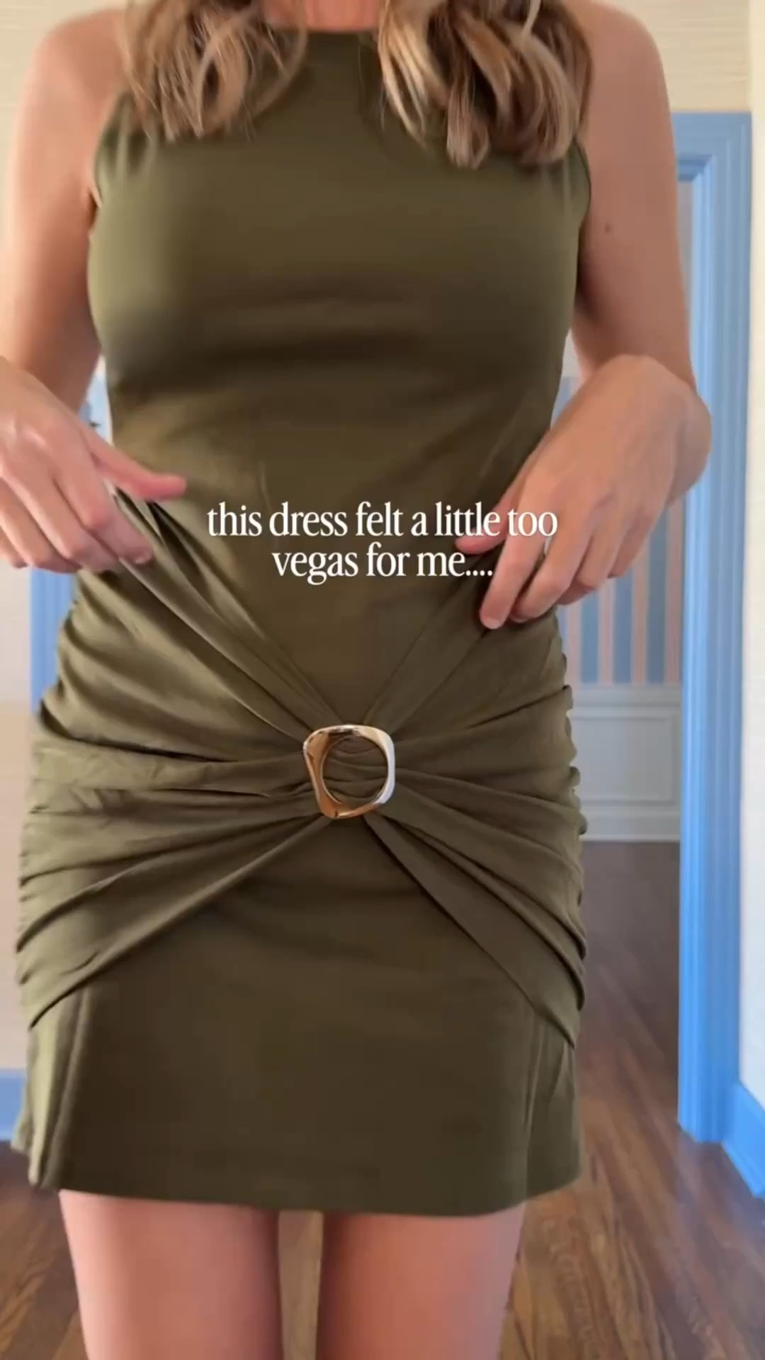 Dress Gifted by Aumora.💕
This dress felt a little more Vegas than my actual life, so I added a blazer to make it feel more like me. Sometimes one grounding piece is all it takes to make an outfit go from “nah” to “mmmkay.”

I’m wearing a medium in the dress…if you’re between sizes, go up.