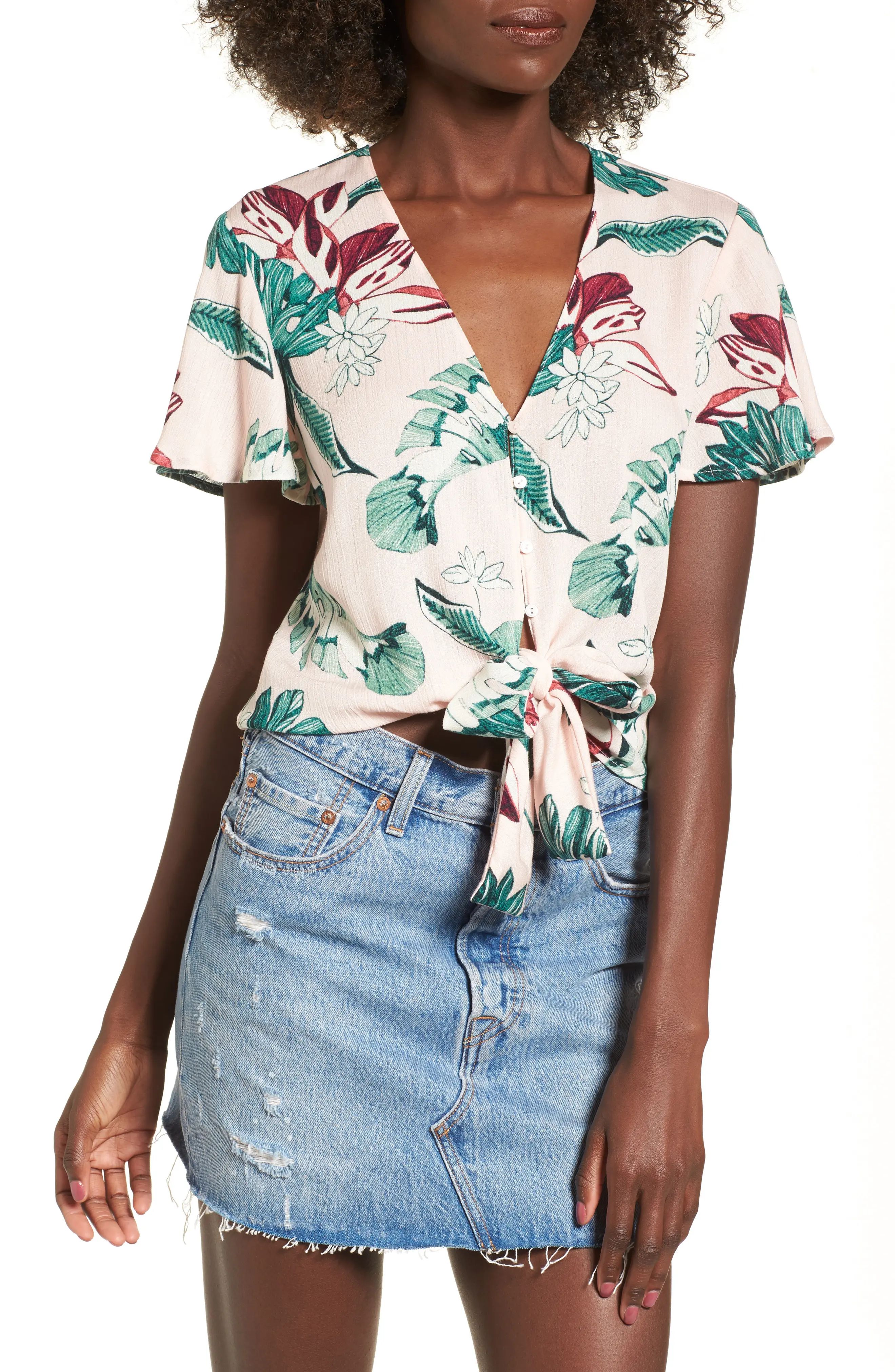 Knot Front Shirt | Nordstrom