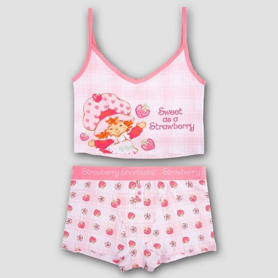 Women's Strawberry Shortcake Cami & Boxer Set - Multicolor S | Target