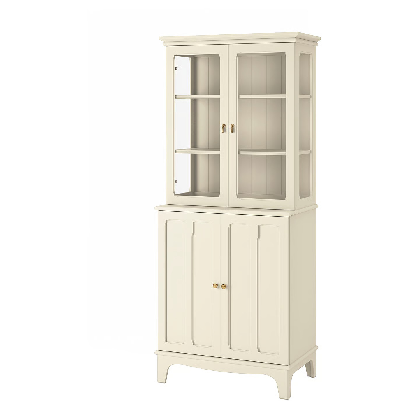 LOMMARP cabinet with glass doors, light beige, 86x199 cm - IKEA Germany | IKEA (DE)