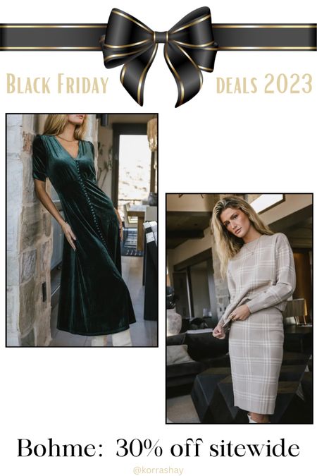 Black Friday deals are starting now! Get huge savings on these and so many other cute finds! 
Black Friday sale: Bohme site wide 30% off the cutest trendy outfits!

#LTKCyberWeek #LTKHoliday #LTKsalealert