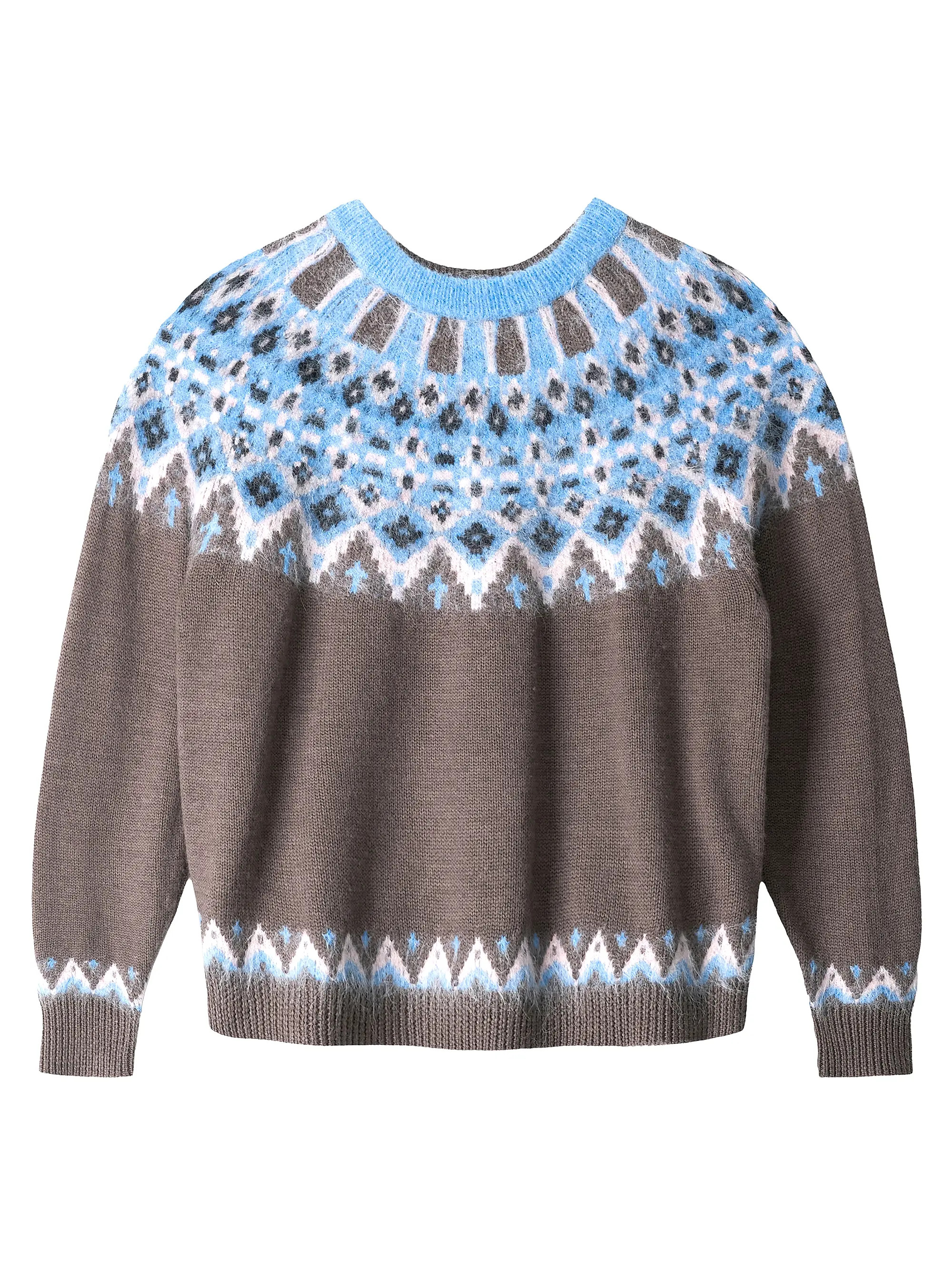 Zane Fair Isle-Style Wool-Blend Sweater | Saks Fifth Avenue