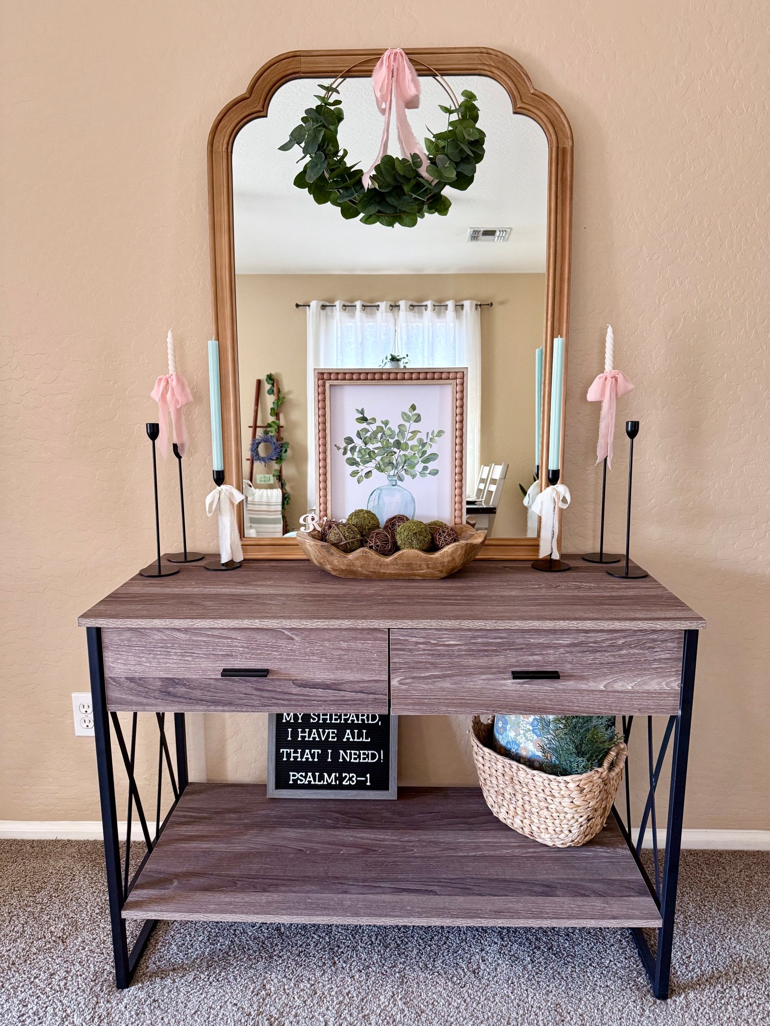Entryway/ living room console table styling 



Walmart decor, Amazon console table, Target mirror, French country mirror, entryway idea, console table decor, 

#LTKSeasonal #LTKStyleTip #LTKHome