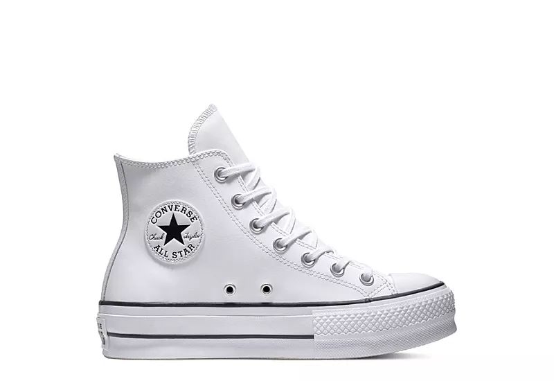 Converse Womens Chuck Taylor All Star High Top Lift Sneaker - White | Rack Room Shoes