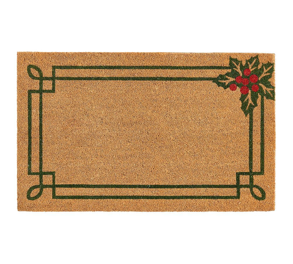 Holly Frame Doormat | Pottery Barn (US)