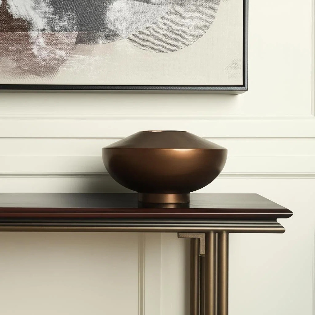 6" Antiqued Bronze Metal Table Vase | Wayfair North America