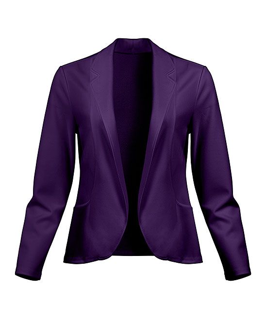 Lily Women's Blazers PRP - Purple Blazer - Women | Zulily