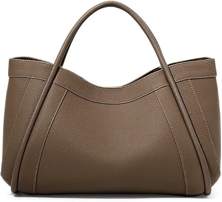 Genuine leather Head First-layer cowhide portable single shoulder women's bag diagonal span large capacity handbag | Amazon (US)