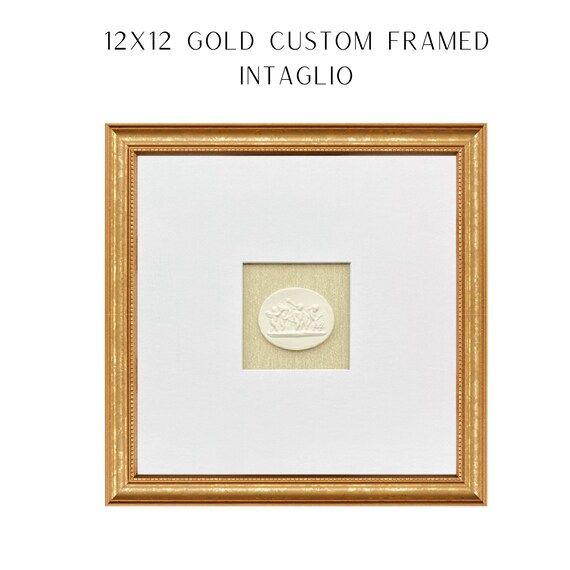 Intaglio framed  Custom Gold Framed Intaglio  Holiday Gift  | Etsy | Etsy (CAD)