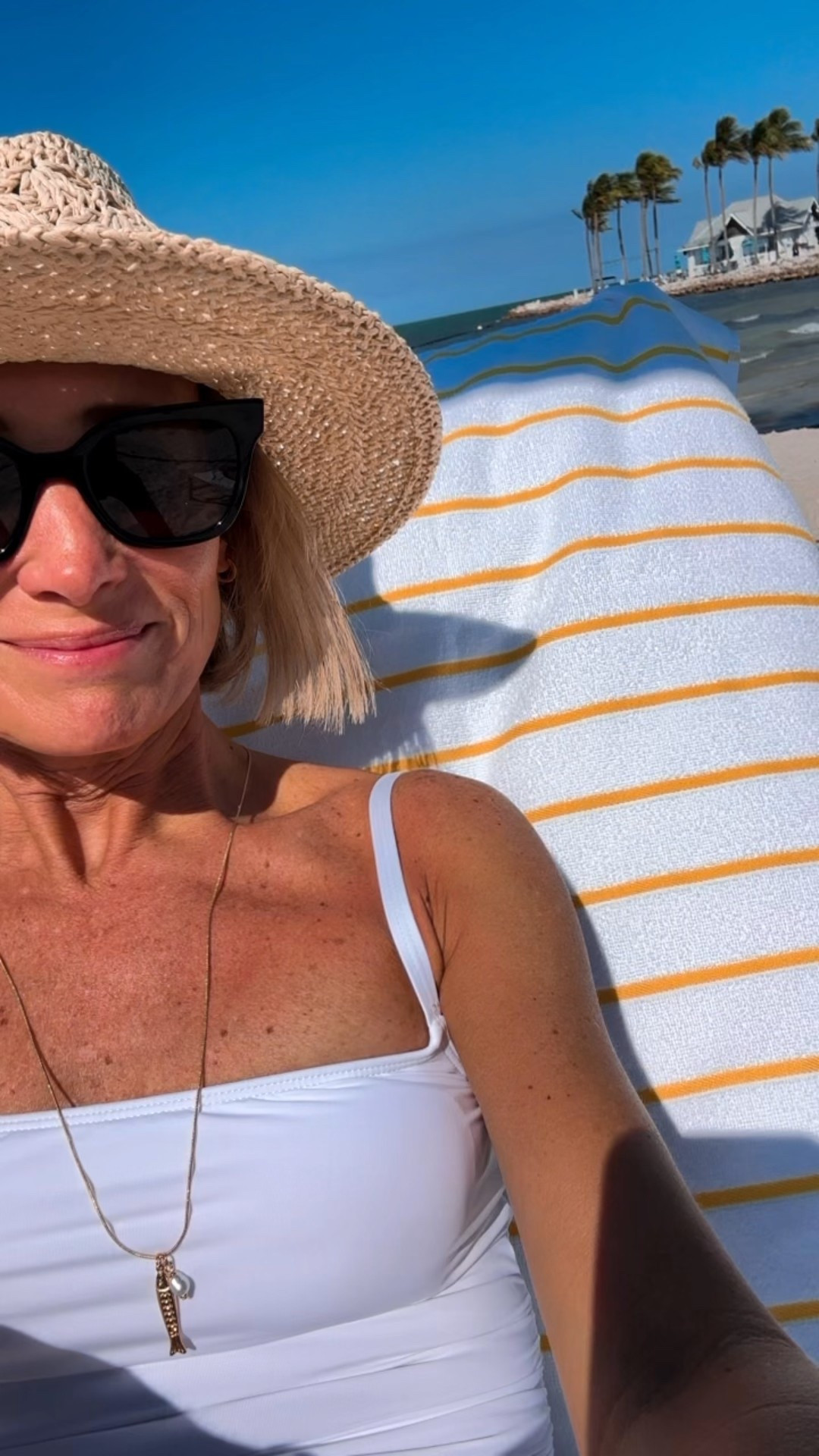 Beach day
Swim suit
One piece, medium coverage in the rear. Comes in several colors. I have on the size 2
Beach hat, beach jewels, 
Target, Nordstrom 
Vacation, resort wearr

#LTKFindsUnder100 #LTKOver40 #LTKSwim