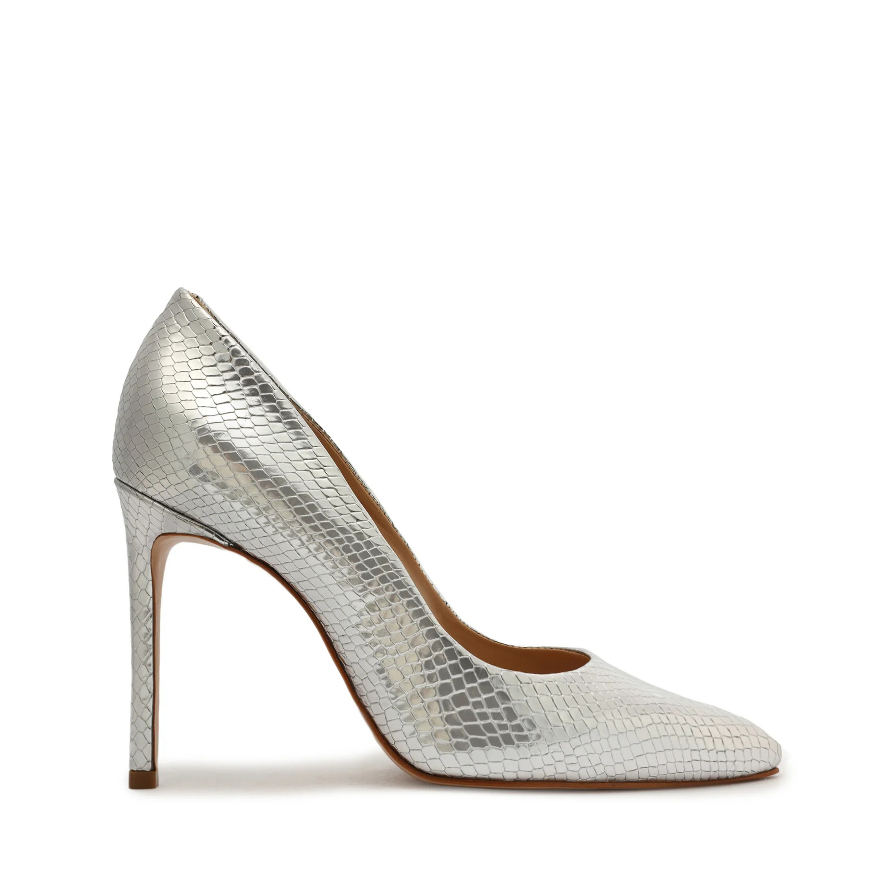 Lou Metallic Snake-Embossed Leather Pump | Schutz Shoes (US)