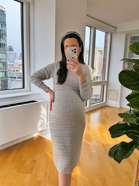Sweater dress! TTS, wearing xs, comes with a slip lining to wear underneath. This is not a maternity dress, I love both the fit and fabric .

#LTKsalealert #LTKbump #LTKfindsunder50