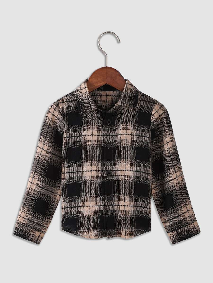 Toddler Girls Plaid Print Button Up Blouse
   SKU: sk2107216979704898      
          (258 Review... | SHEIN