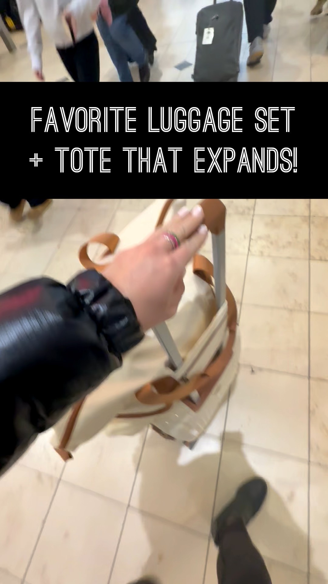 This is my go-to! Comes with all 3 sizes plus this tote is my favorite because it can expand with a zipper below in case you come home with more than you left with! (Happens a lot!) Haha! 

The wheels roll in all directions and is smooth to push or pull! Handle locks at multiple levels so even shorter or younger kids can pull it at different heights. Hard shell so easy to wipe down and nothing gets crushed! 

Linked here 

#LTKTravel #LTKmomlife #LTKdayinmylife