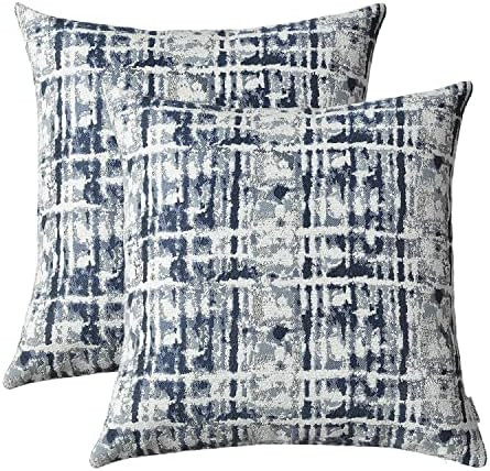 ROMANDECO Jacquard Decorative Throw Pillow Covers for Couch/Sofa/Bedroom, 2 Pack, 18x18 inch (45c... | Amazon (US)