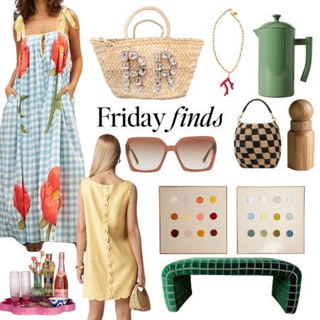 Friday Finds, new arrivals, summer vibes and deals!

#coastalstyle #giftideas #sunglasses #homedecor #vintage #grandmillenial #scallopeddress #art #kitchenfinds #colorful #sale #luxetorless #tablesetting #traveloutfit #summerdress

#LTKStyleTip #LTKSeasonal #LTKHome