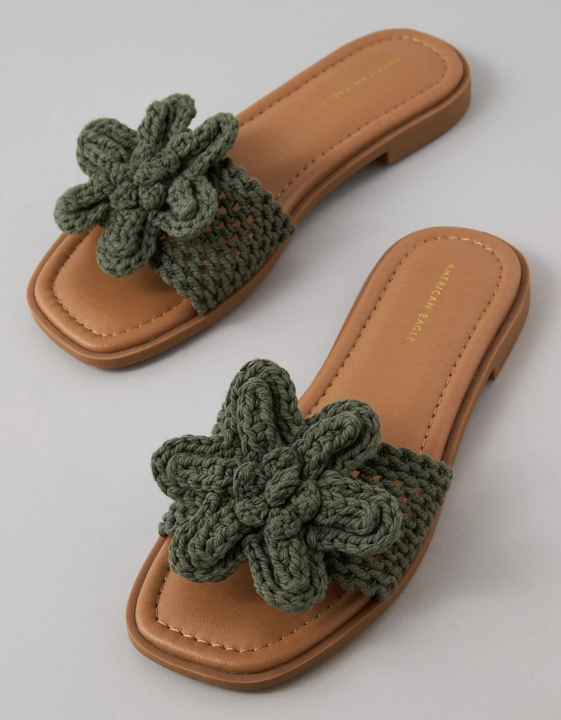 AE Crochet Flower Sandal | American Eagle Outfitters (US & CA)