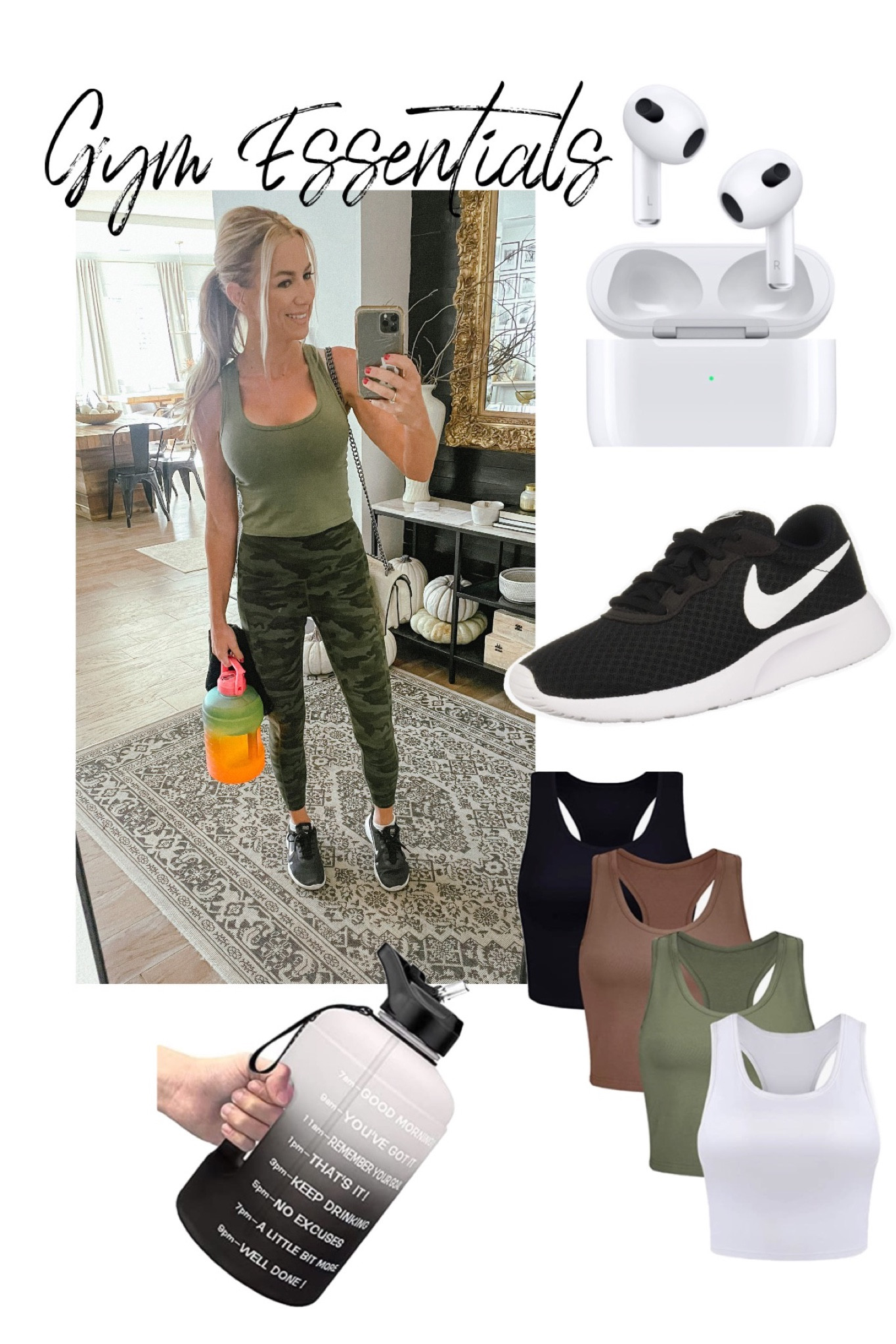 Some of my favorite essential gym items for working out.

Lululemon 
Yoga pants
Womens gift ideas 
Workout 
Gym shoes
Workout toos
AirPods 


#LTKshoecrush #LTKcurves #LTKfit