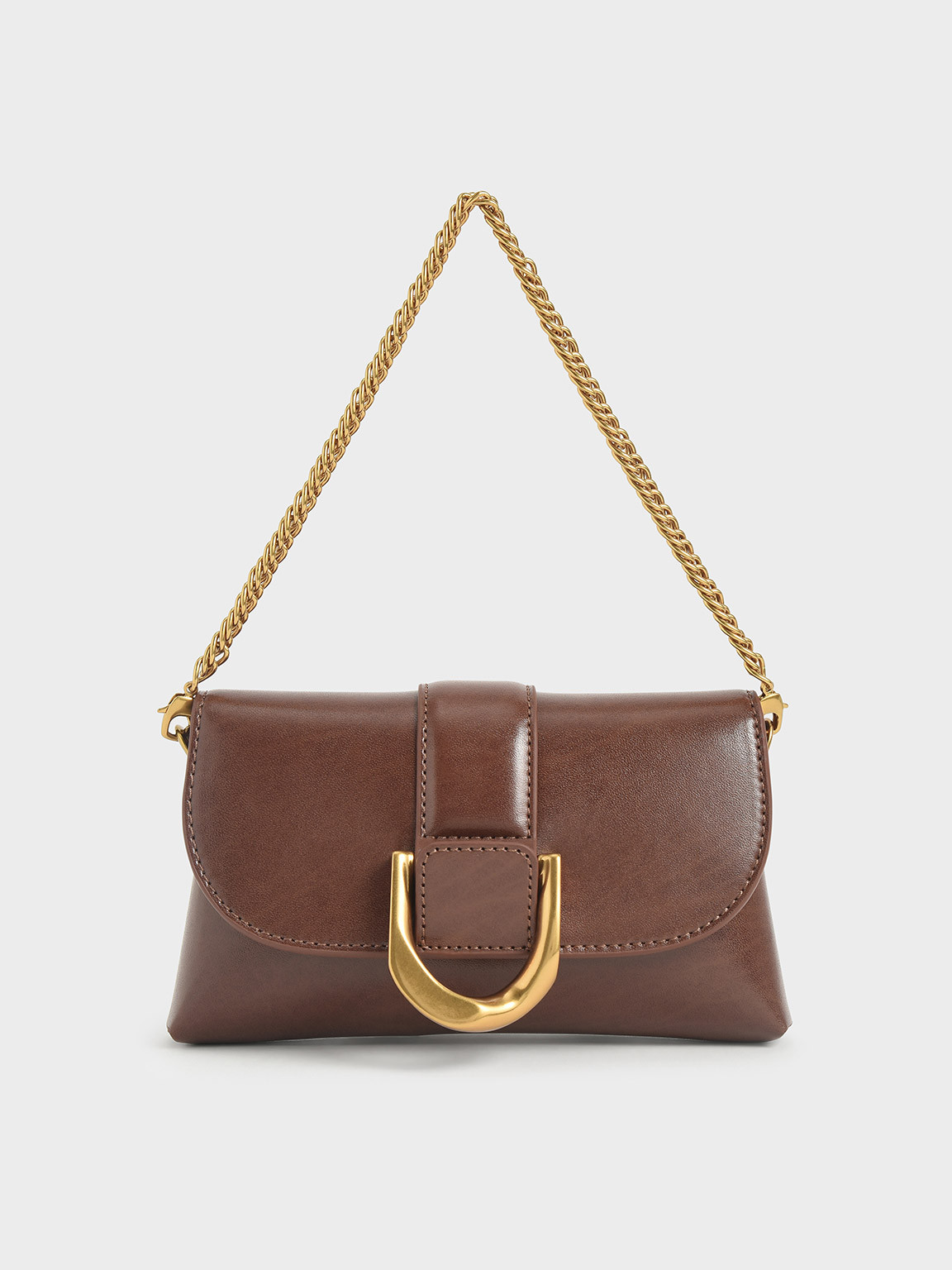 Dark Brown Gabine Crossbody Bag | CHARLES & KEITH UK | Charles & Keith UK