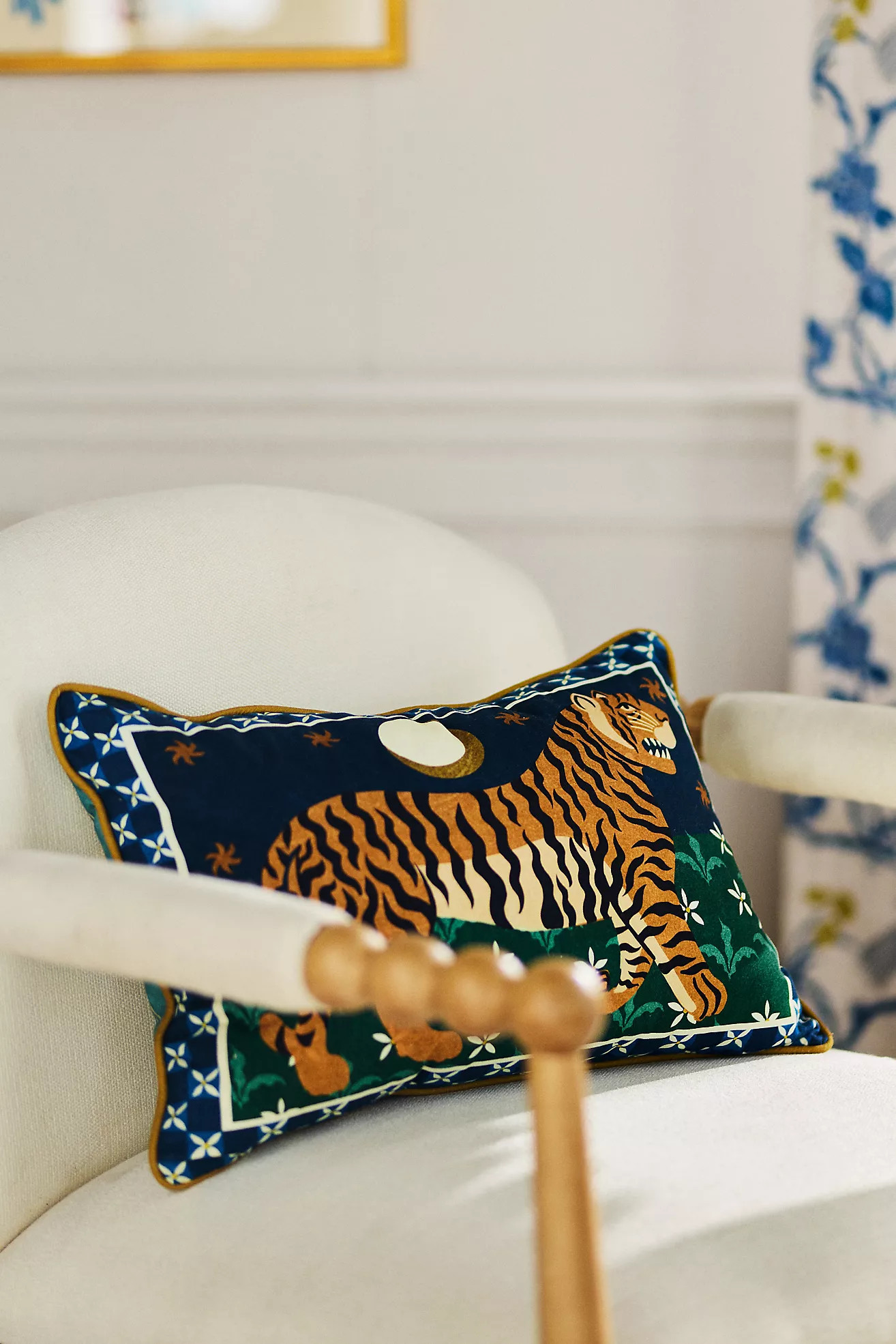Printed Goods Cotton Pillow | Anthropologie (US)