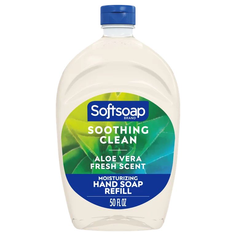 Softsoap Liquid Hand Soap Refill, Soothing Clean, Aloe Vera Fresh Scent, 50 oz | Walmart (US)