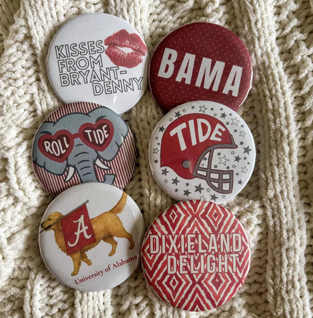 Alabama Gameday Buttons | Etsy (US)