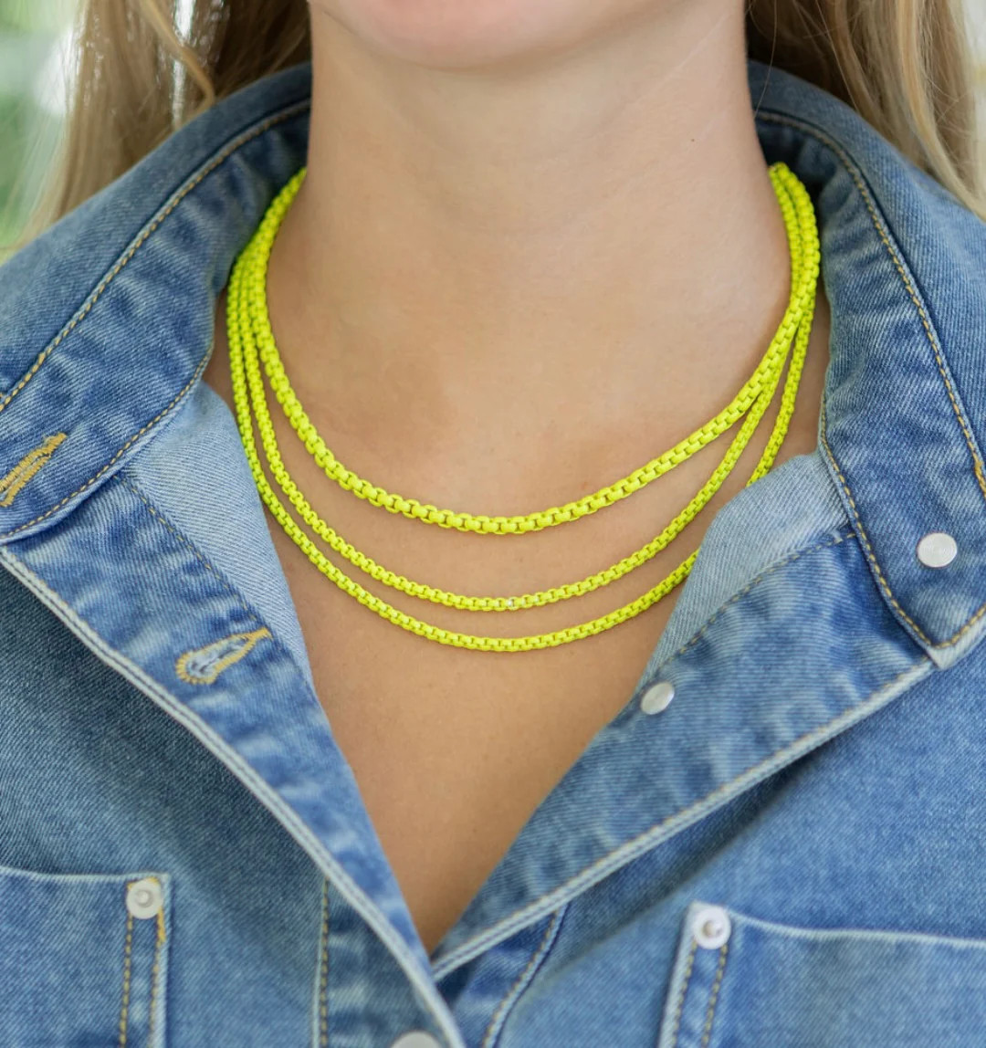 Triple Strand Neon Necklace | Erin McDermott Jewelry