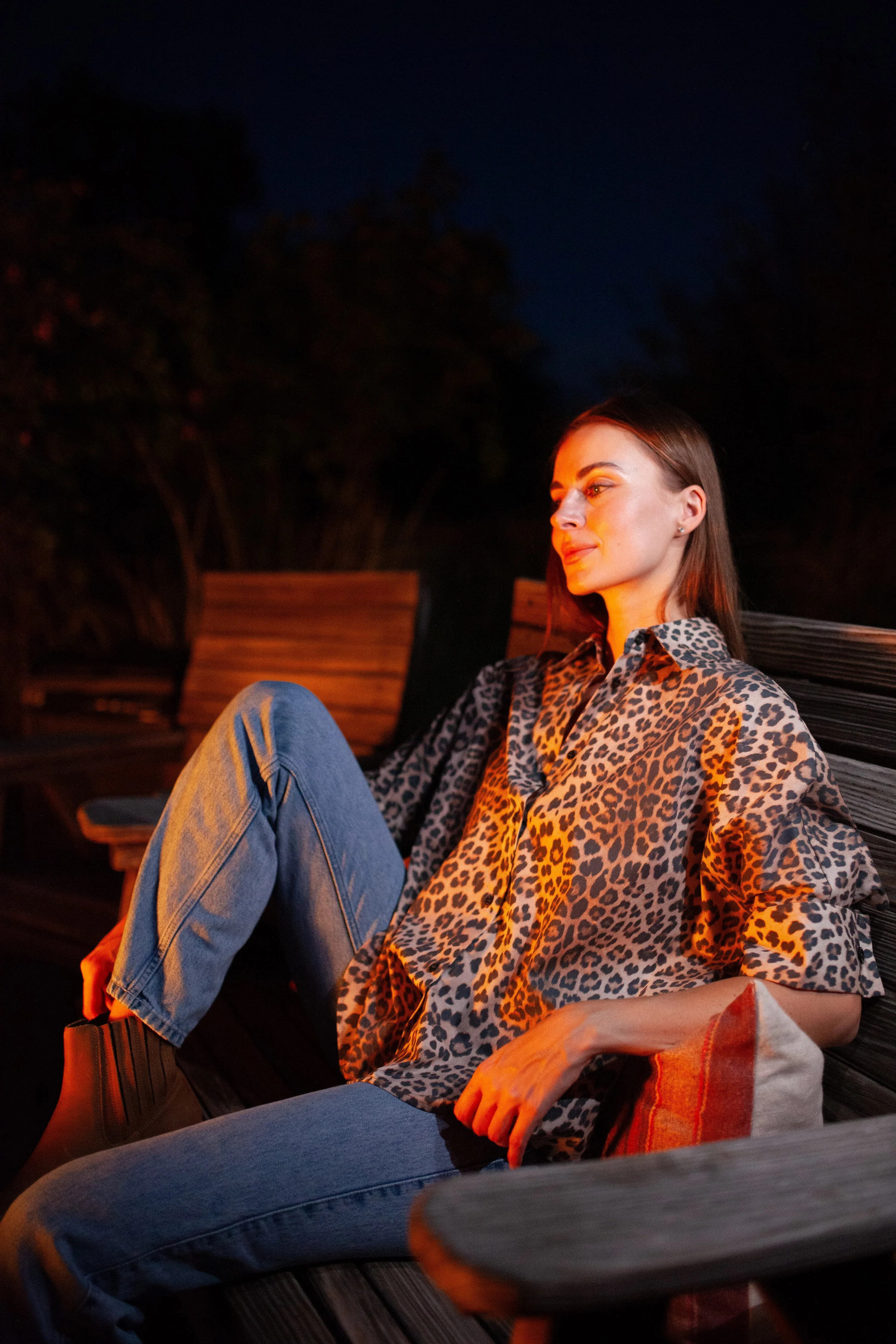 Peacemaker Pant Set - Khaki Leopard | Quiet Culture